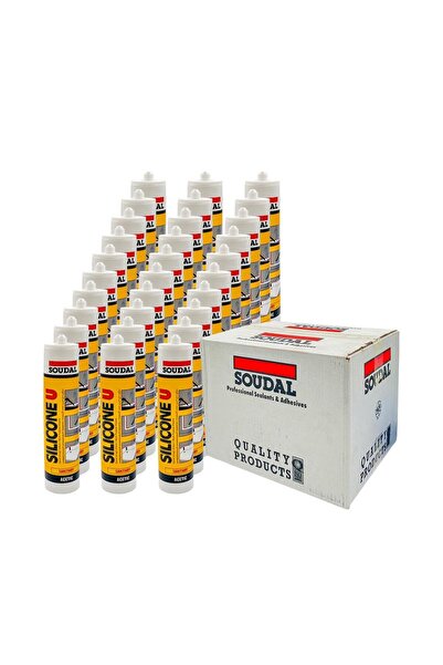 Soudal Silicone U Genel Amaçlı Silikon Kartuş Şeffaf 280 gr. - 30'lu Paket