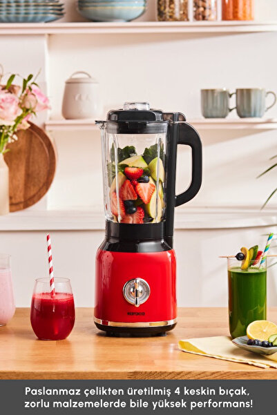 Karaca Vintage Craft Smoothie Blender Red