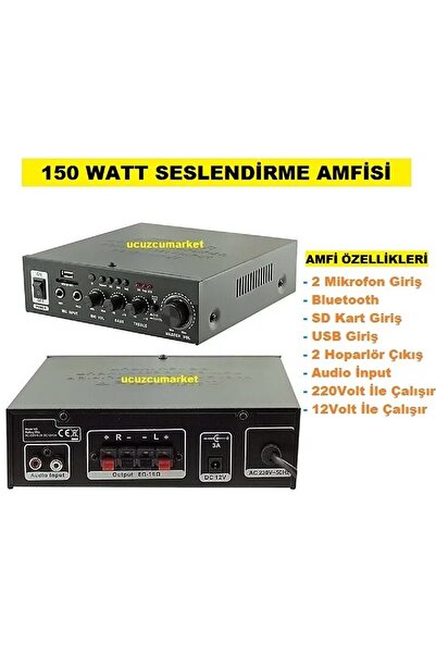 Genel Markalar 150 WATT SESLENDİRME AMFİSİ