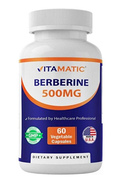 Vitamatic مكمل البربرين ٥٠٠ ملغ - ٦٠ كبسولة نباتية - صنع في الولايات المتحدة ...