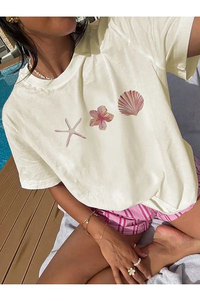 Touz Moda Καλοκαιρινό μπλουζάκι Pinterest Design Unisex Oversize