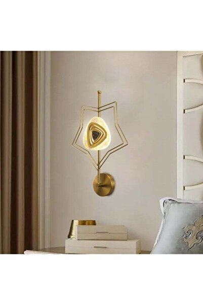 Moonlight Lighting مصباح حائط LED ذهبي فاخر 7476-W قابل للتعتيم بتصميم أنيق