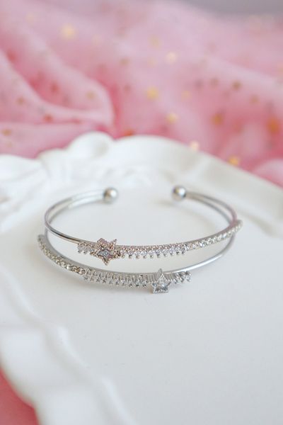 EFBUTİK Silver Stone Mini Star Bracelet