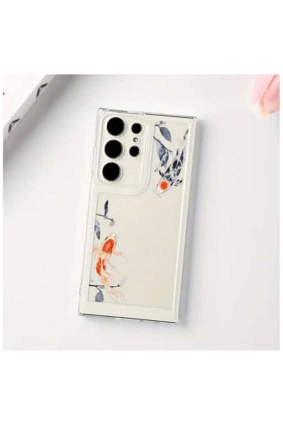 OEM Husa Samsung Galaxy S24+, silicon, transparentă, model pește koi