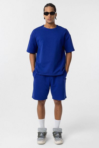 VAMOSCLO Basic Oversize Shorts Set Saks