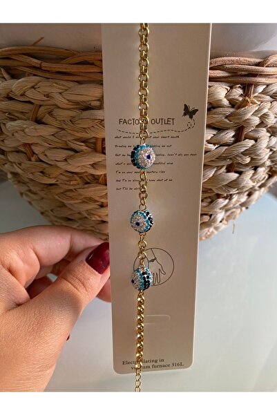 ŞİMŞEK KIRTASİYE BİJUTERİ سوار من الفولاذ المقاوم للصدأ مع سلسلة ذهبية مرصعة ...