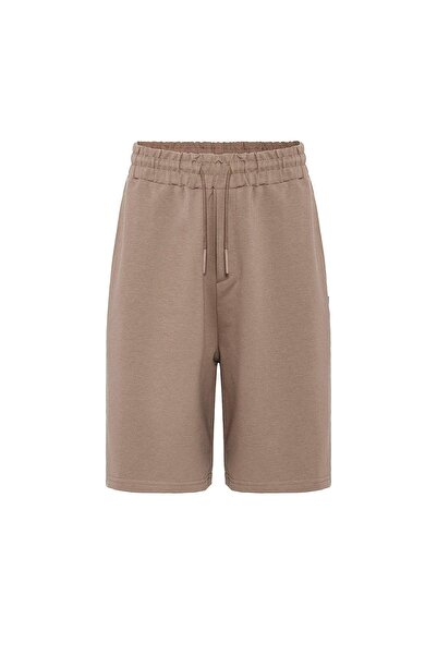 VAMOSCLO Basic Oversize Shorts Set Mink