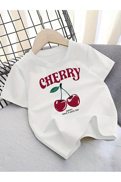 Touz Moda Tricou unisex oversize Cherry Kids Design