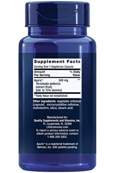 Life Extension Uric Acid Control 60 Vegetarian Capsules