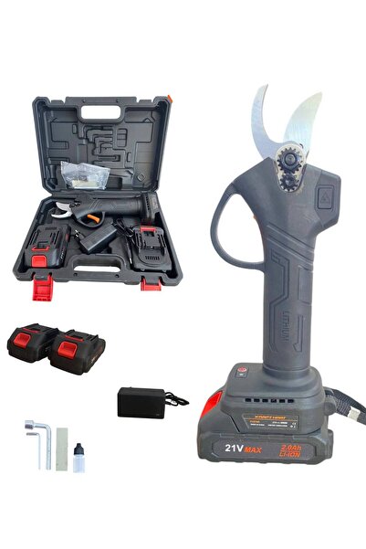 KRAFT HART 21v Çift Akülü Profesyonel Ağaç Odun Dal Kesme Makinası Şarjlı Budama Makası