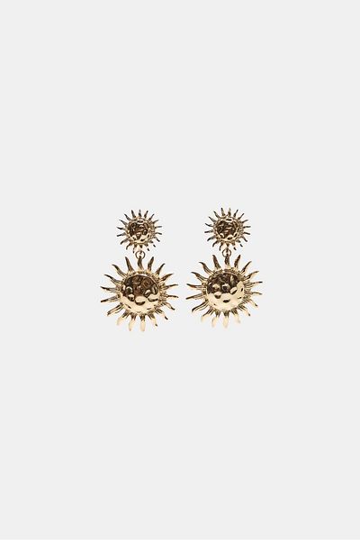 Stradivarius Large sun earrings