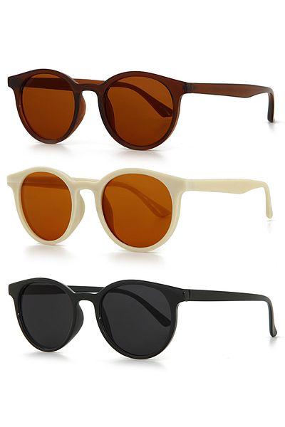 Nilu Moda Popular Women's Men's 3-Set Sunglasses