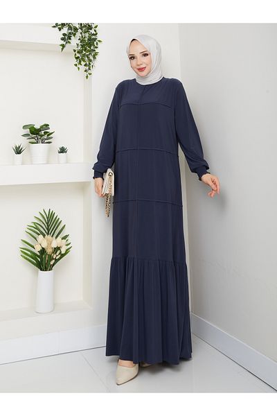 Rüyam Moda Dress Lycra Sandy Fabric