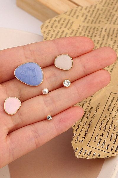 Glaren Mineli Pearl Women's Earring Set