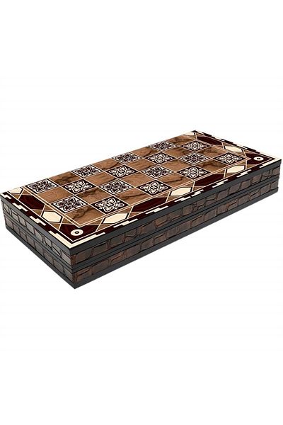 Sera Oyun Aletleri Elegance Motif Backgammon (50.0cm X 25.0cm X 8.0cm = 19.7'' X 9.85'' X 3.15)