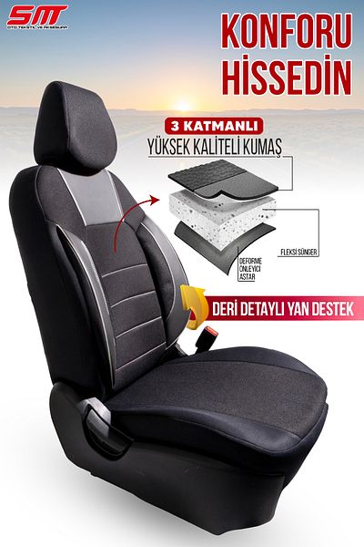 SMRAUTOACCESSORY Era Series Universal Car Seat Cover