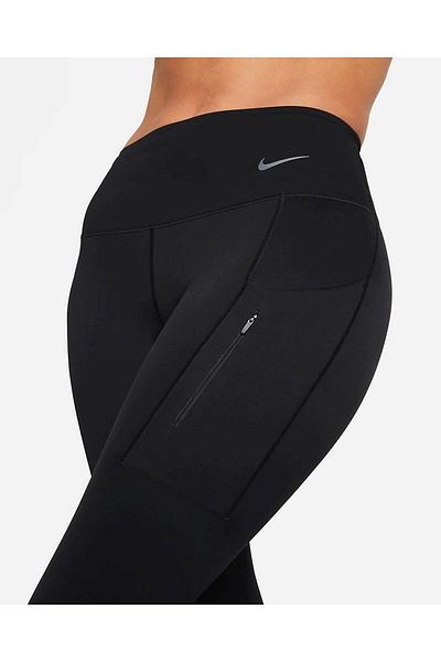 Nike Go Firm Support Mid Rise Cropped Training Women's Crop Leggings Black