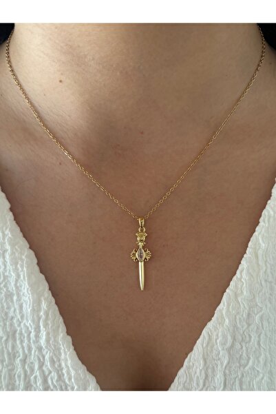 MODA Çelik Gold Sword Kolye