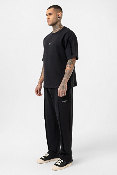 VAMOSCLO με τύπωμα Σετ αθλητικής φόρμας Stoper Μαύρο