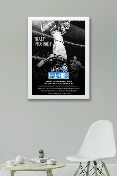 Saturn Tracy McGrady Pictură înrămată - Pictură poster NBA de baschet