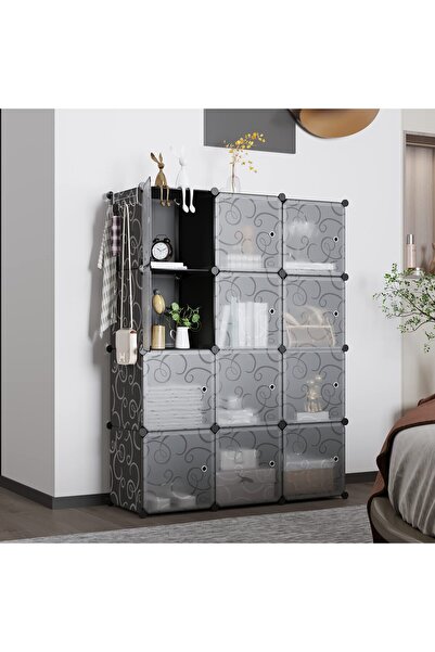 Generic Large Capacity Plastic Wardrobe Dustproof and Waterproof Simple Closet Modern Economical Storage Cab