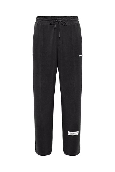 VAMOSCLO Label Detailed Oversize Modal Fabric Tracksuit Suit Black