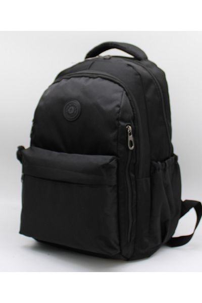 Bevitton School Backpack Unisex Water Resistant Fabric School Bag 2500 Black