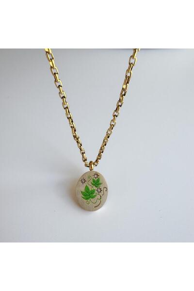 Venus Design Çelik Leaf Kolye