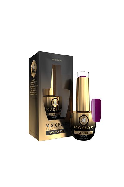 Makeart Baby Lac de unghii semipermanent Glamour Makear, 740 mov, 8 ml