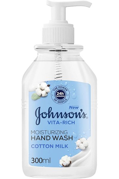 Johnson & Johnson Johnson Hand Wash Vita Rich Moisturizing Cotton Milk 300ml