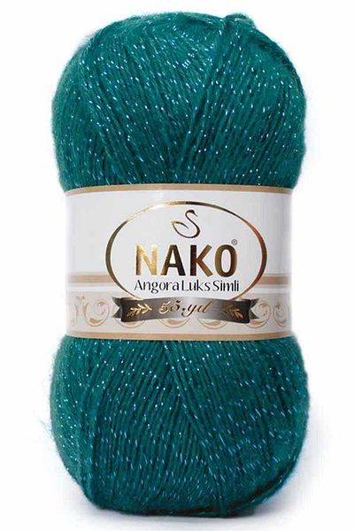 NAKO Angora Luxury Glitter 10171mv Βενζίνη