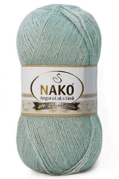 NAKO 5 Pieces Angora Luxury Glitter 10023Se Azur