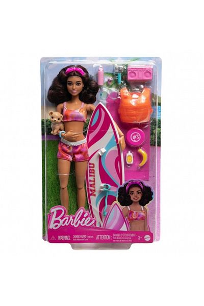 mattel Barbie Mattel Brunette Surfer Doll