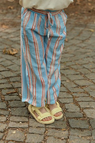 Tics Pantaloni cu dungi albastre Lolly