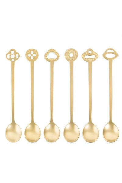Sambonet Party Spoon Set 2 Gold - 6 Pieces