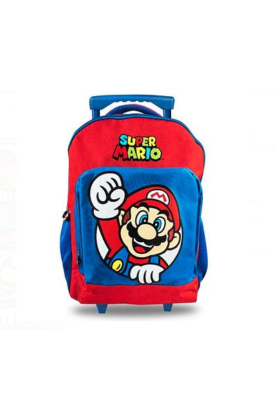OEM Ghiozdan Troler, Albastru Rosu, Super Mario, 21L