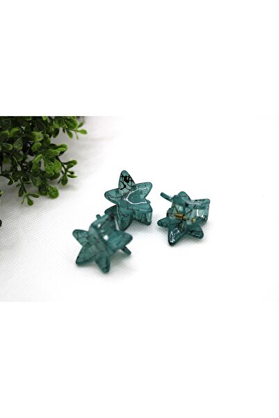 Tezcan Aksesuar Catarame cu model de stea cu model în dungi (pachet de 3)