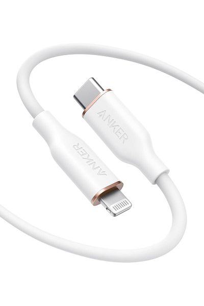 Anker PowerLine III Flow, USB C to Lightning Cable for iPhone 14/14 Pro/13/12/11/XS XR 8 Plus [MFi C