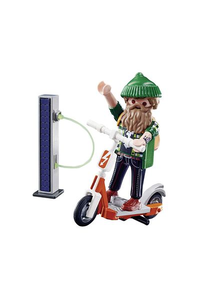 Playmobil Playmobil Special Plus Hipster figure with scooter