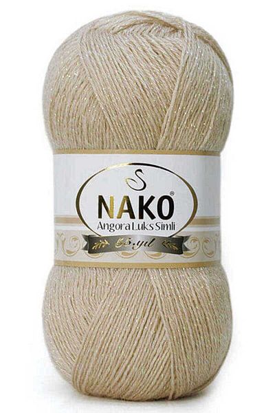 NAKO Angora Luxury Glitter 6858Se Sand