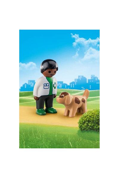 Eos Set veterinar cu câine Playmobil 70407, 2 piese