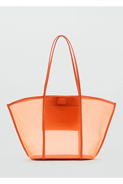 MANGO Woman Yarı saydam shopper çanta