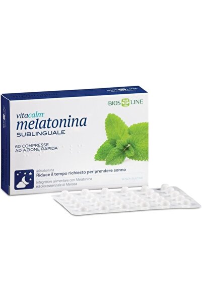 Bioline Supliment alimentar, Vitacalm Melatonin Sublingual, 1mg, 60 comprimate