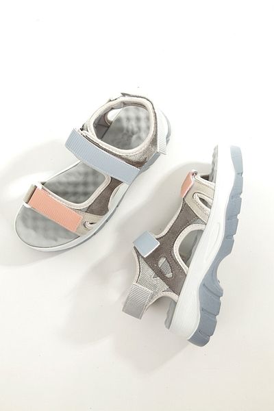 Modabuymus Bernis Multicolor Ice Pink Velcro Massage Light Sole Sports Sandals