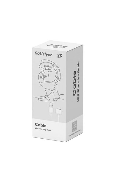 Satisfyer Cablu de Încărcare USB, Satisfyer, Alb