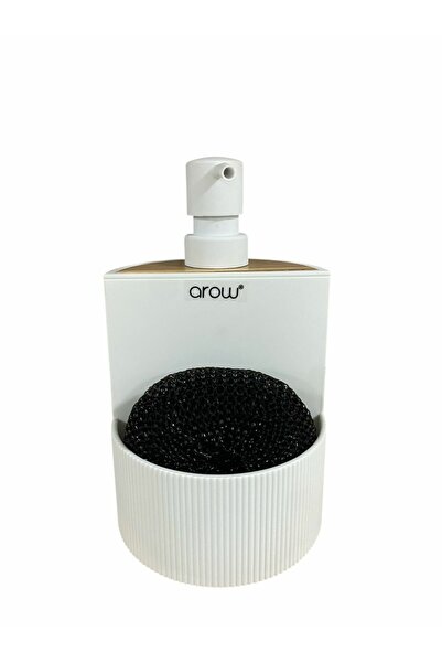 LİLA HOME SET DE BUCĂTĂRIE DOZATOR DE SĂBUN LIQUID AROW ALB