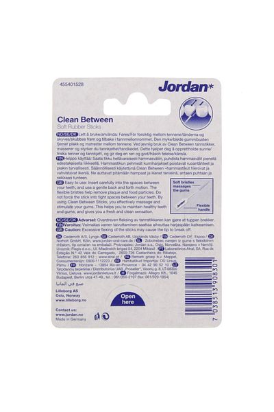 Genrics Jordan Clean Between Soft Rubber Sticks 20pcs