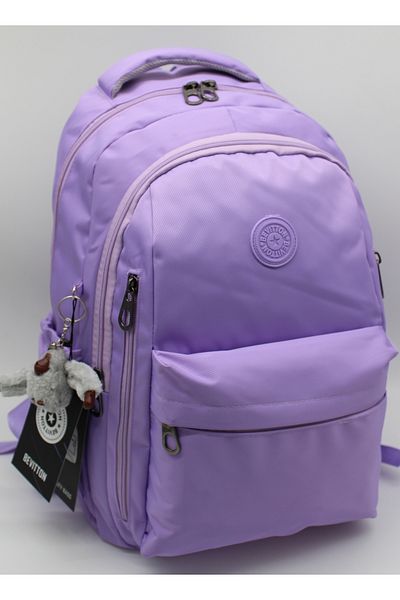 Bevitton School Backpack Unisex Water Resistant Fabric School Bag 2500 Lilac