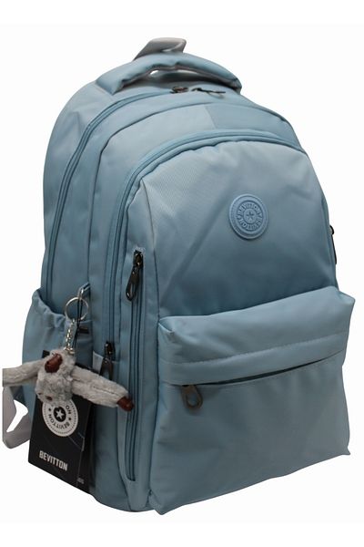 Bevitton Rucsac școlar unisex ghiozdan din material rezistent la apă 2500 albastru