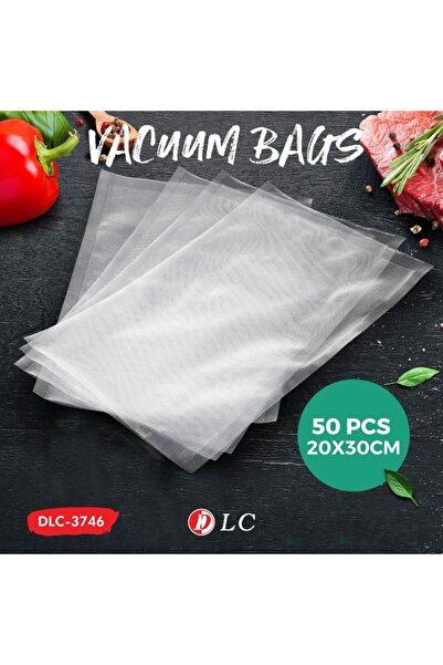 DLC أكياس تفريغ الهواء مقاس 20×30 سم - 50 قطعة